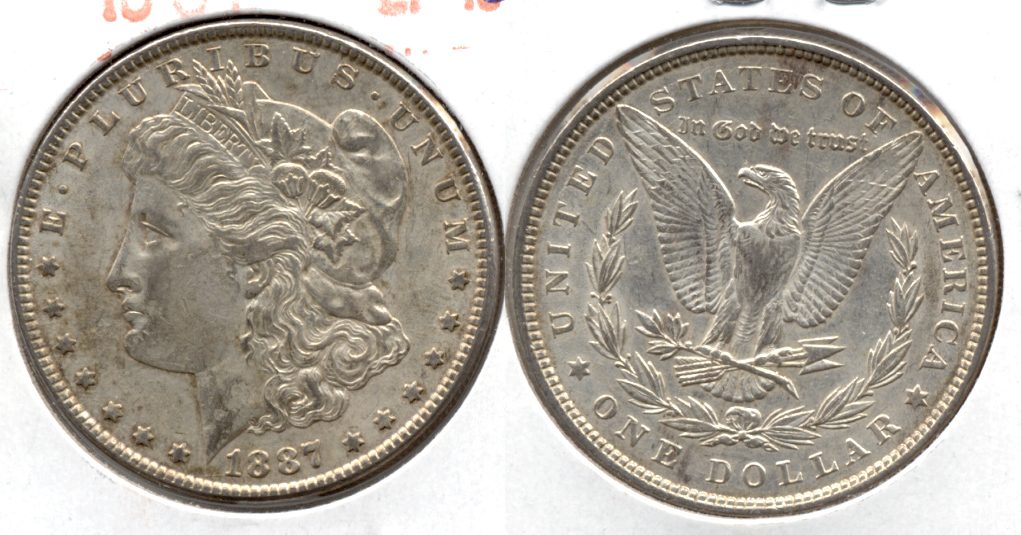 1887 Morgan Silver Dollar EF-40 h