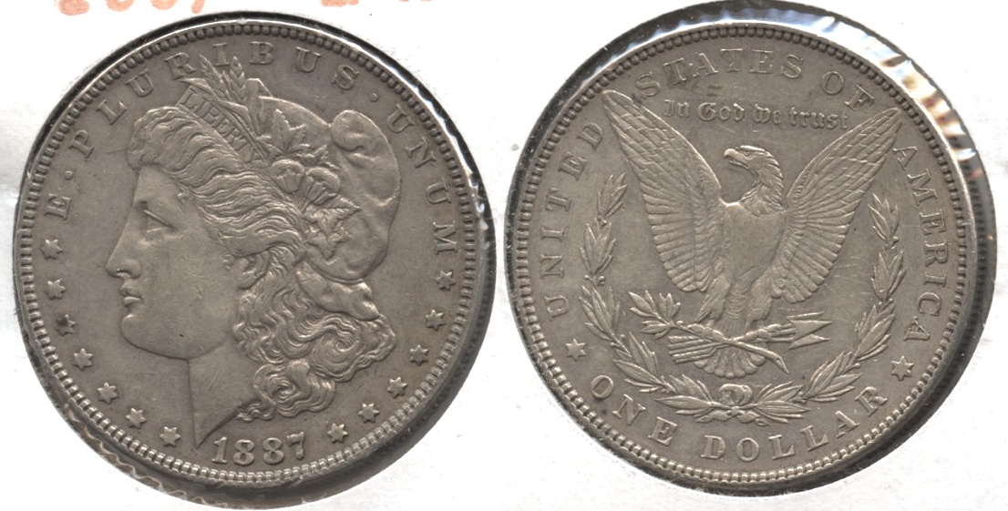 1887 Morgan Silver Dollar EF-40 #t