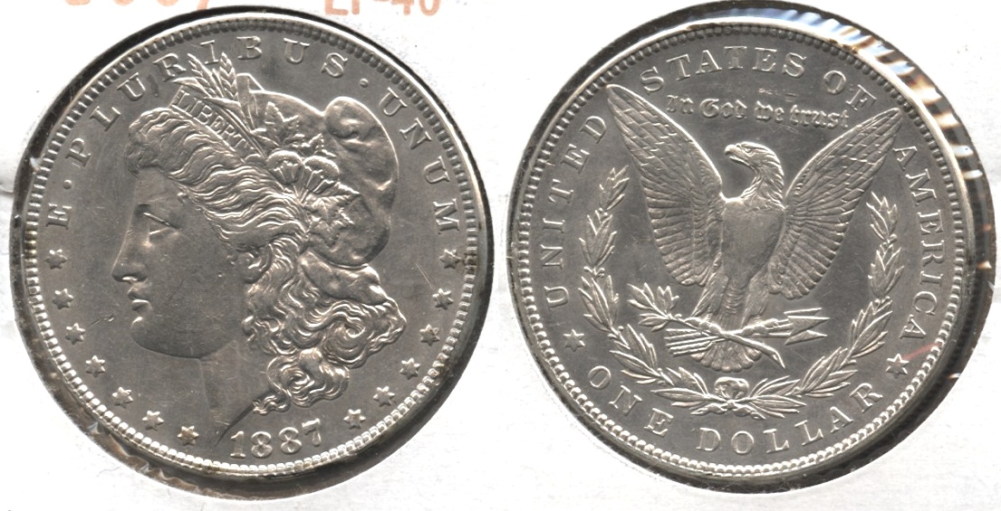 1887 Morgan Silver Dollar EF-40 #u
