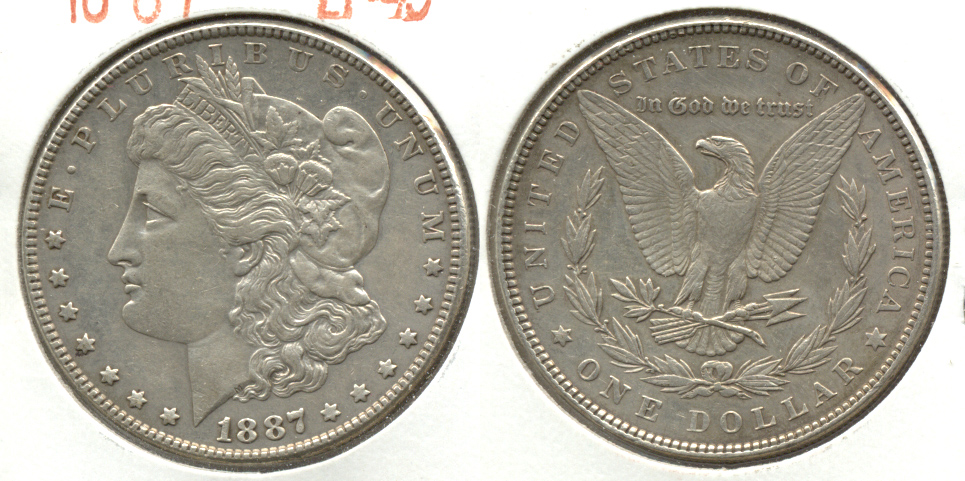 1887 Morgan Silver Dollar EF-45