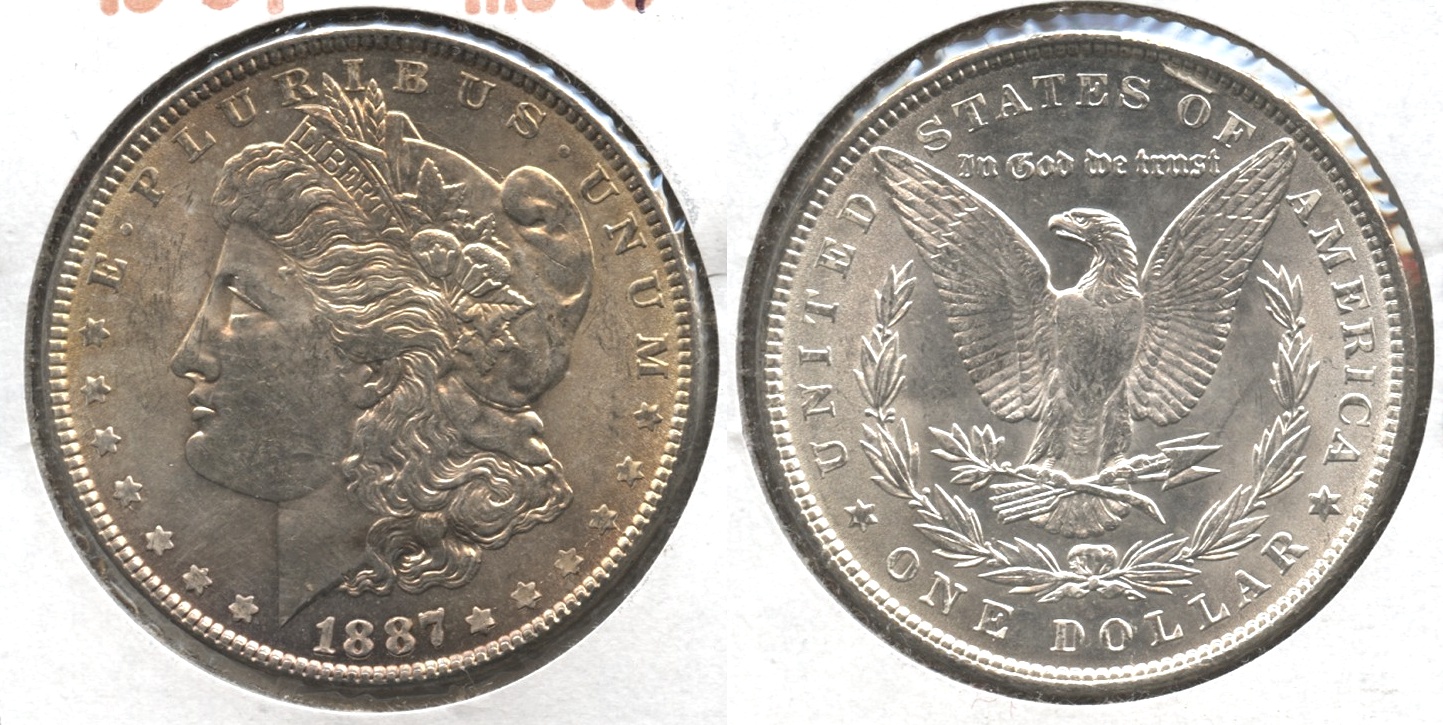 1887 Morgan Silver Dollar MS-61 #a