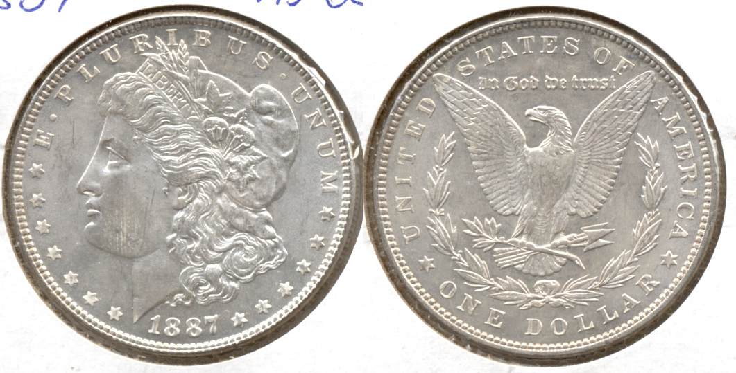 1887 Morgan Silver Dollar MS-62 c