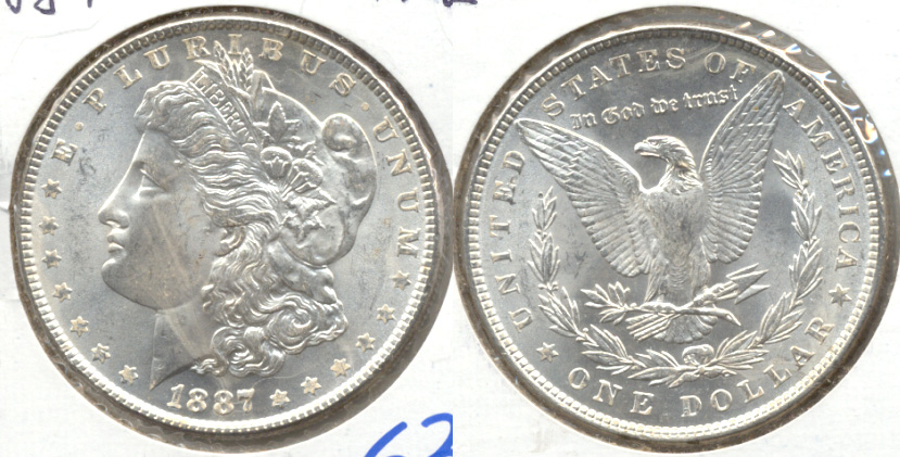 1887 Morgan Silver Dollar MS-63 c