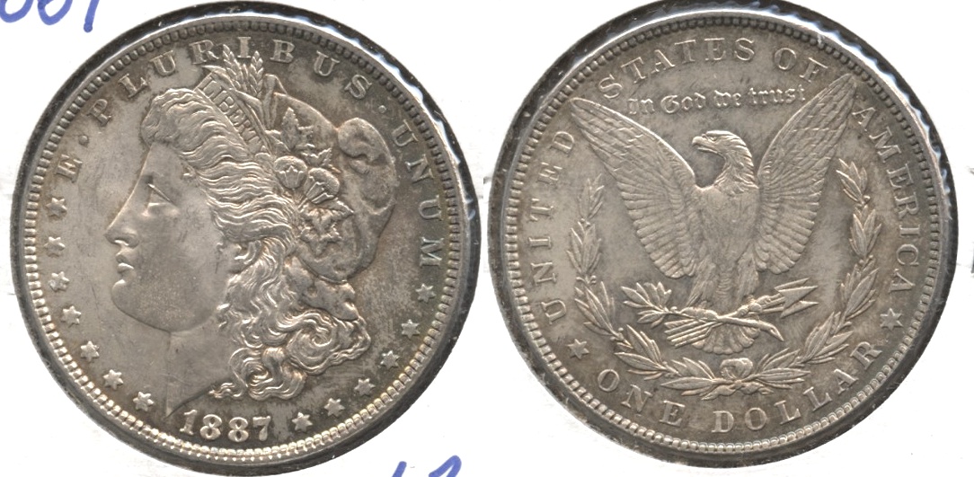 1887 Morgan Silver Dollar MS-63 #h