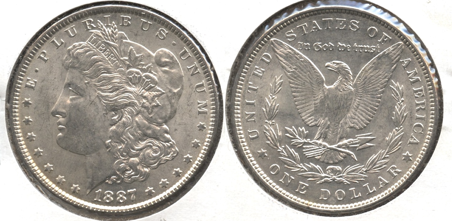 1887 Morgan Silver Dollar MS-63 #k