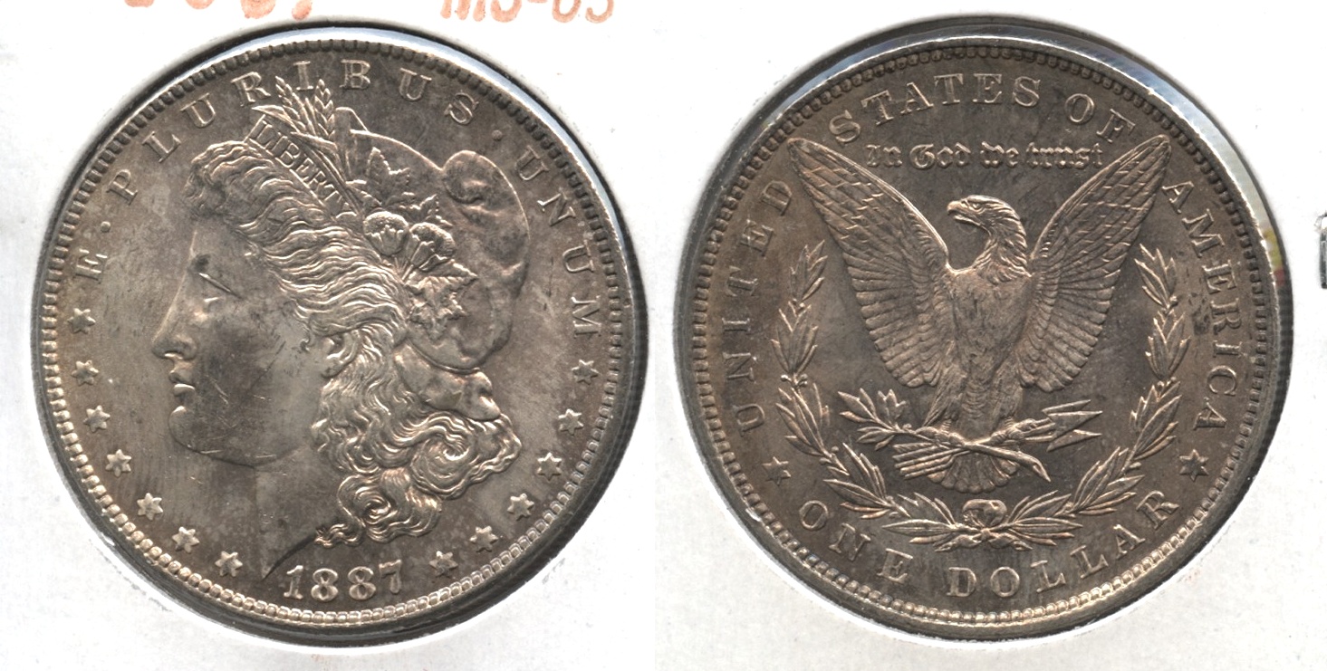 1887 Morgan Silver Dollar MS-63 #m