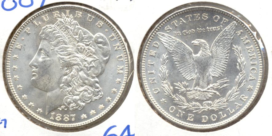 1887 Morgan Silver Dollar MS-64 a