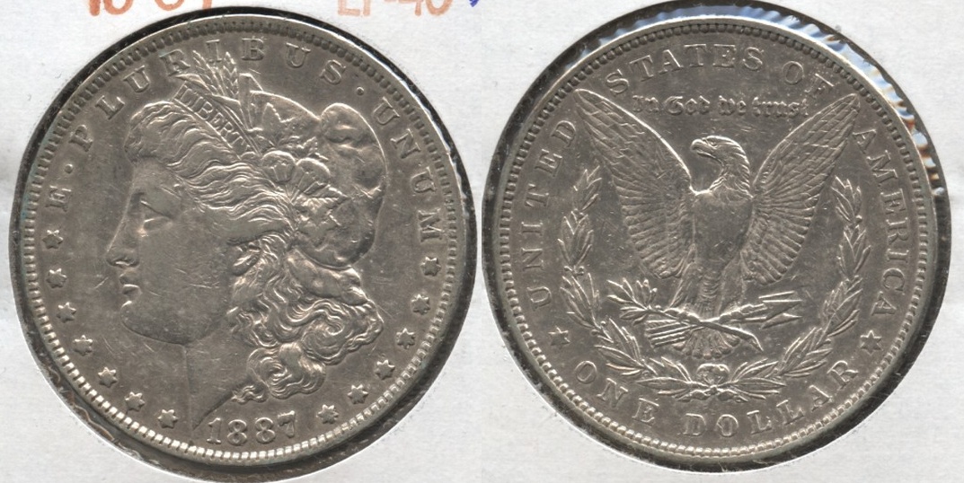 1887 Morgan Silver Dollar VF-20 #e
