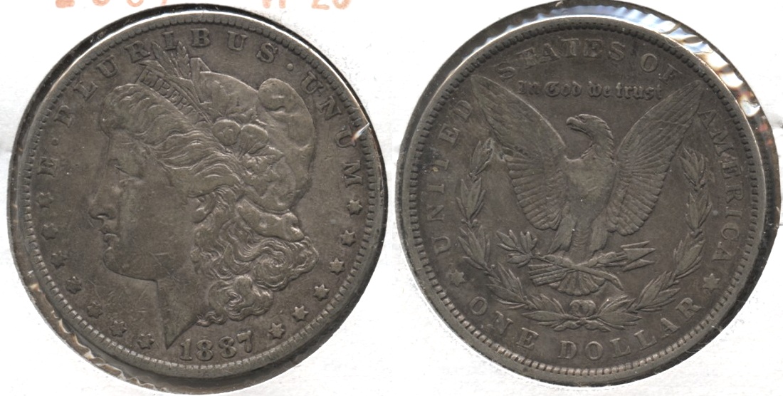 1887 Morgan Silver Dollar VF-20 #h