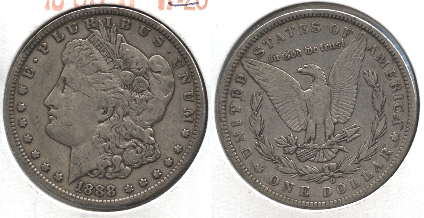 1888-O Morgan Silver Dollar Fine-12 #c