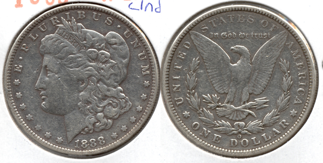 1888-O Morgan Silver Dollar VF-20 Cleaned