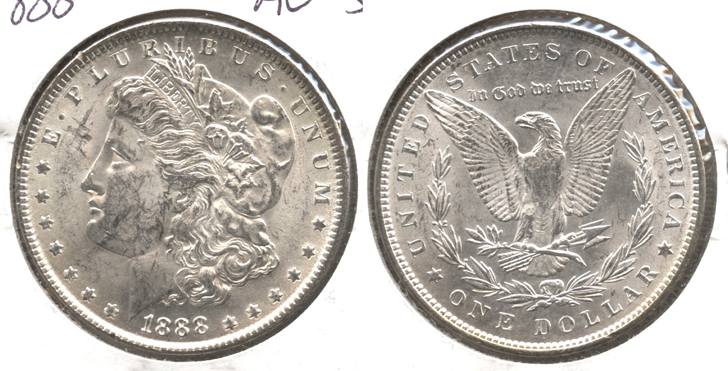 1888 Morgan Silver Dollar AU-55 #b