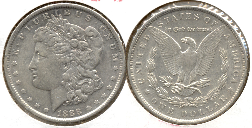 1888 Morgan Silver Dollar EF-40 p