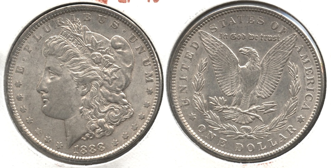 1888 Morgan Silver Dollar EF-40 #v