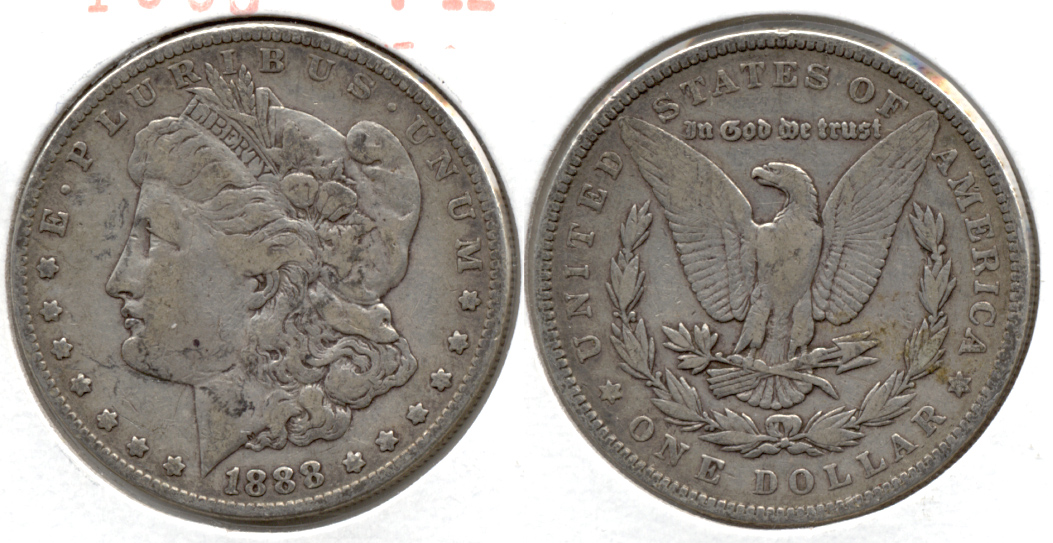 1888 Morgan Silver Dollar Fine-12 a