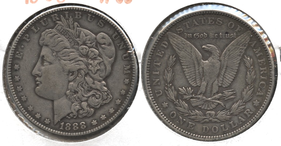 1888 Morgan Silver Dollar VF-20 #e