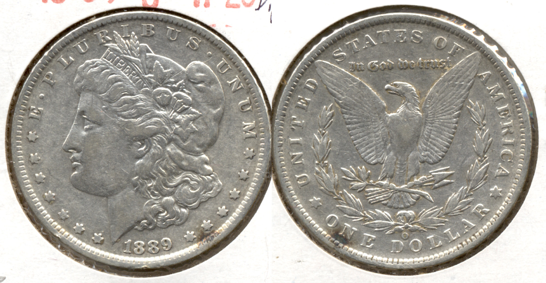 1889-O Morgan Silver Dollar VF-20 c Dipped