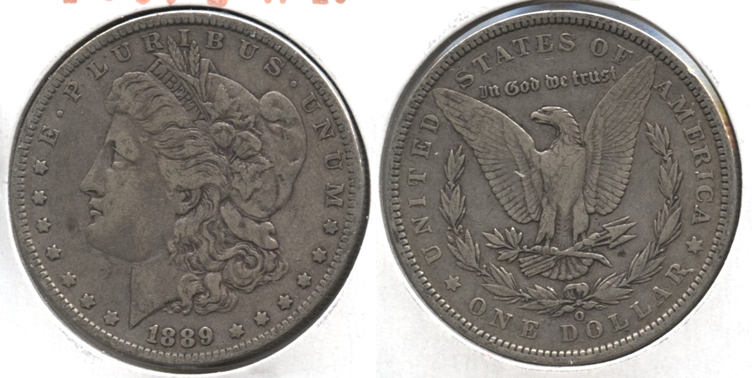 1889-O Morgan Silver Dollar VF-20 #k