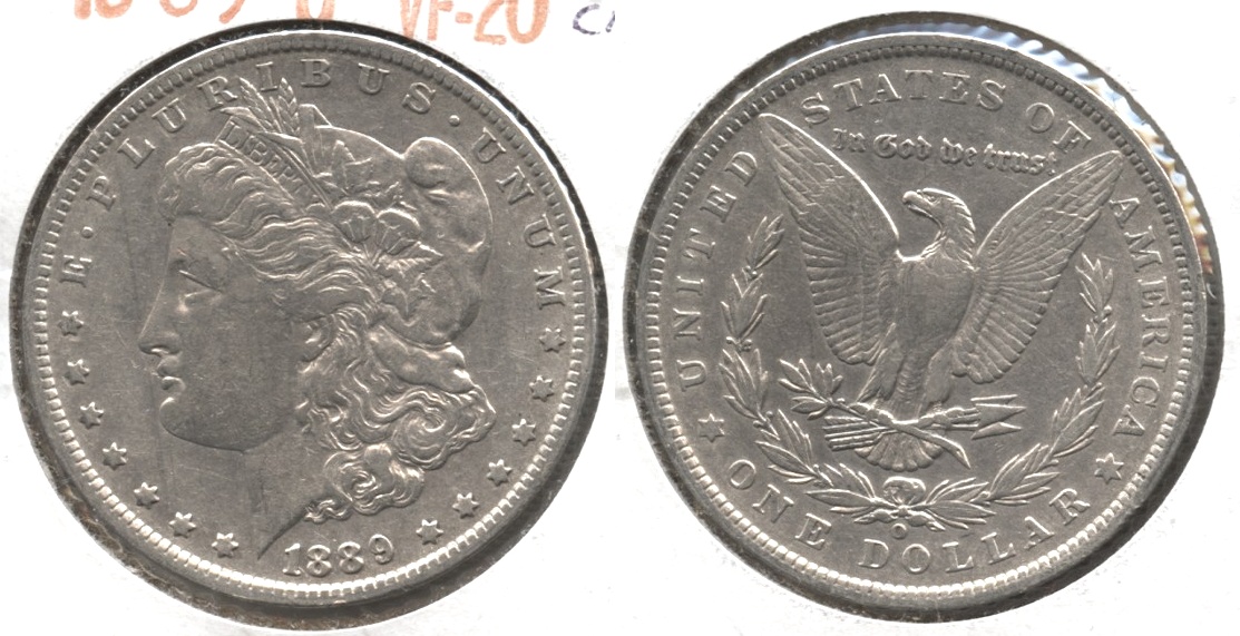 1889-O Morgan Silver Dollar VF-20 #l Lightly Cleaned