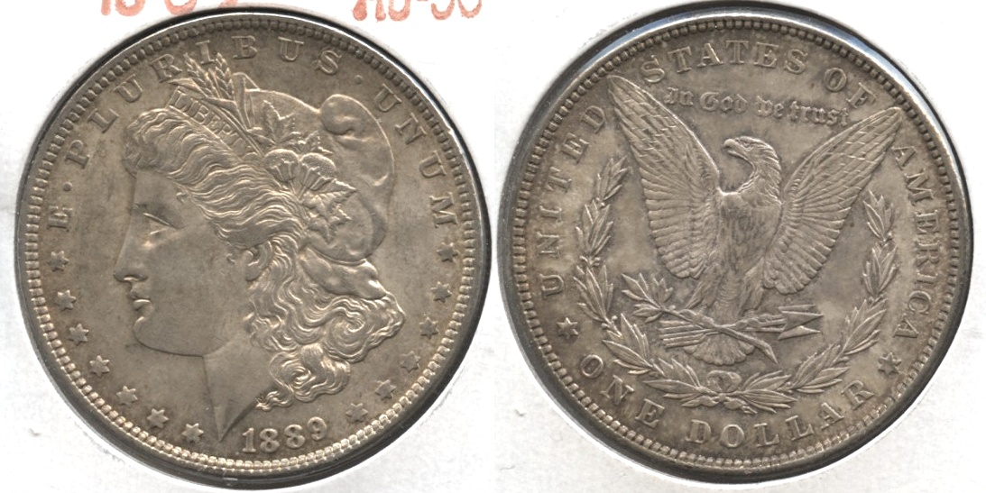1889 Morgan Silver Dollar AU-50 #ao