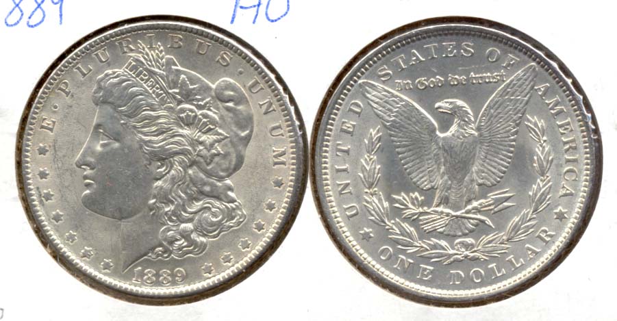 1889 Morgan Silver Dollar AU-50 e