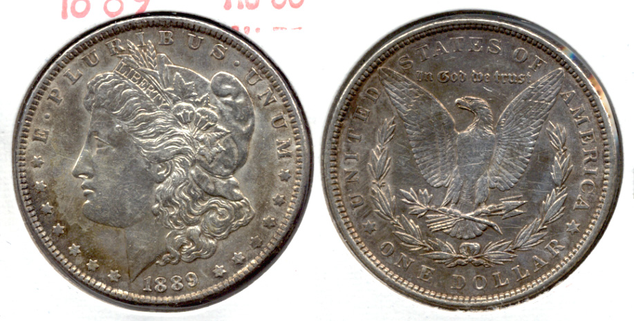 1889 Morgan Silver Dollar AU-50 i