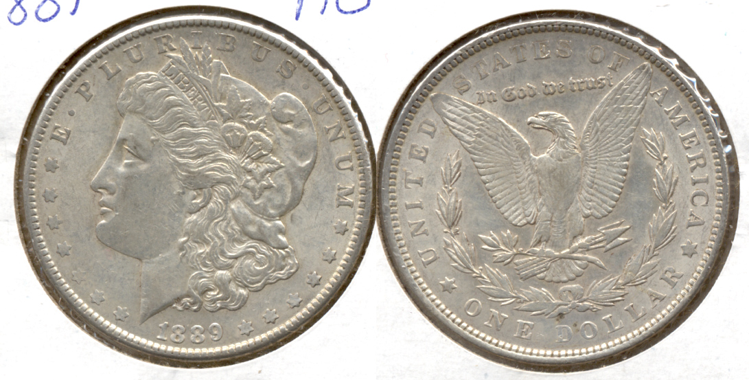 1889 Morgan Silver Dollar AU-50 s
