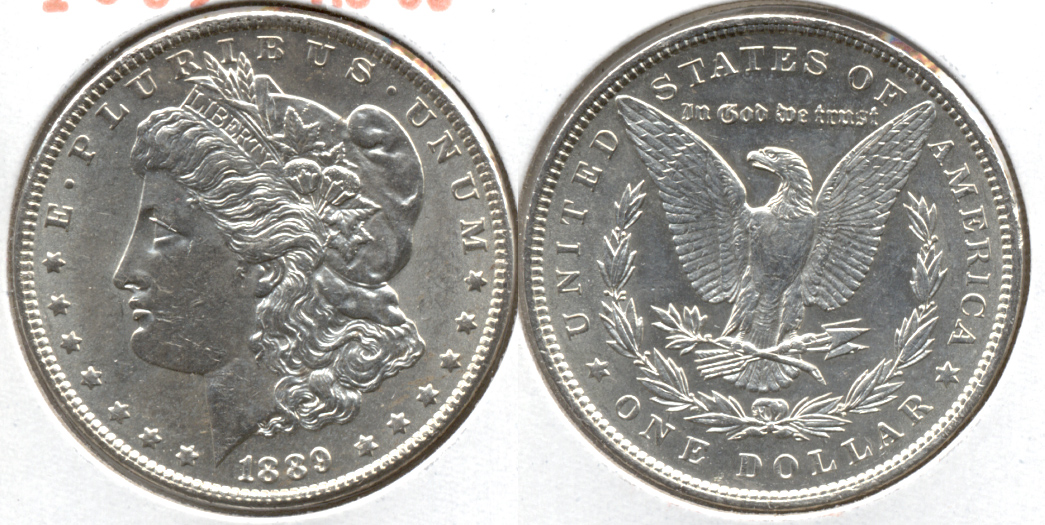 1889 Morgan Silver Dollar AU-50 w
