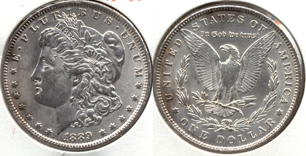 1889 Morgan Silver Dollar AU-50 y