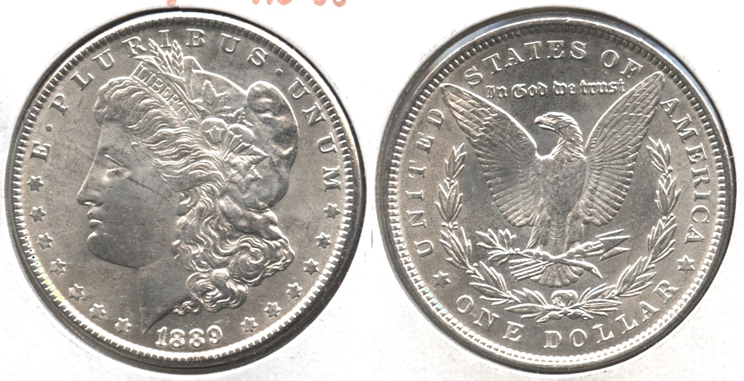1889 Morgan Silver Dollar AU-55 #k