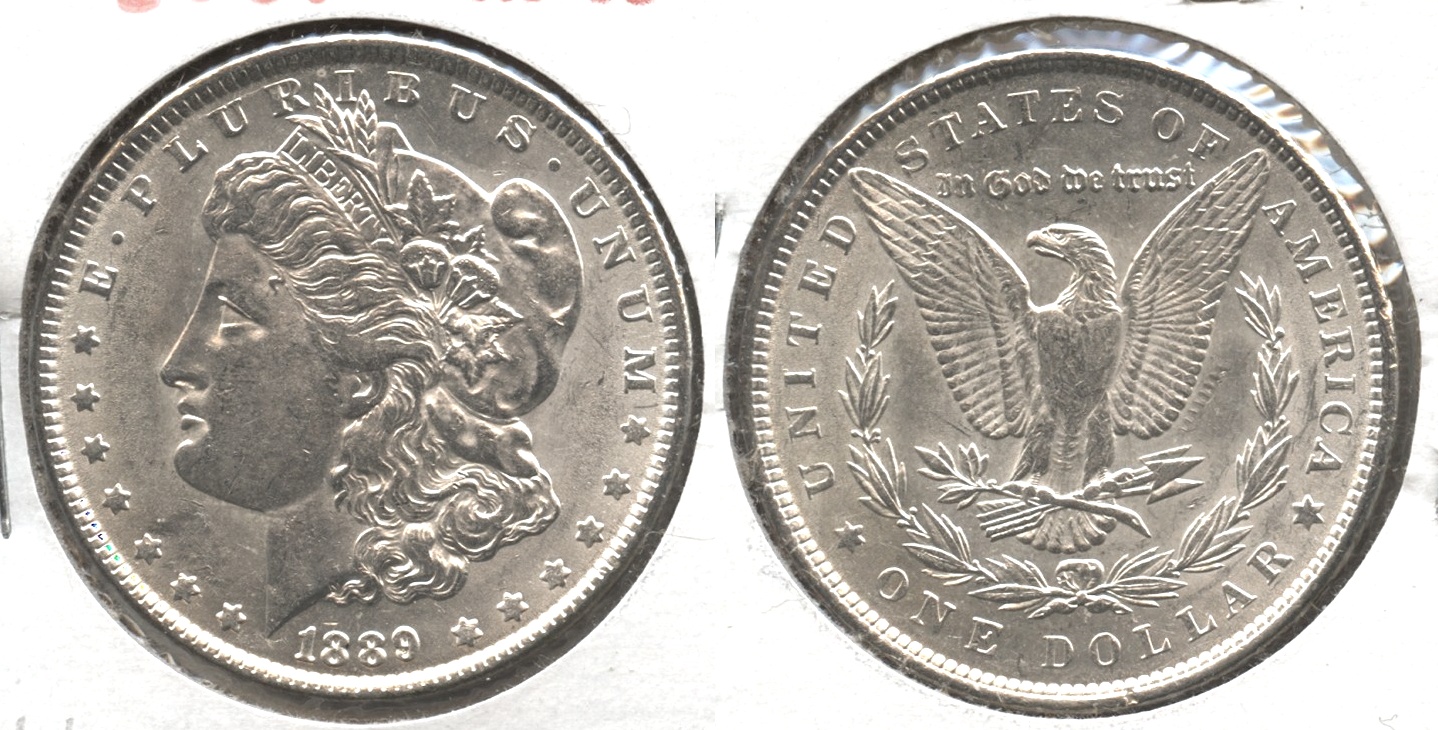 1889 Morgan Silver Dollar AU-55 #u