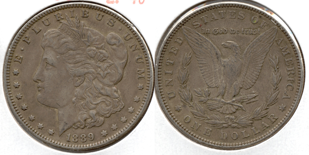 1889 Morgan Silver Dollar EF-40 ao