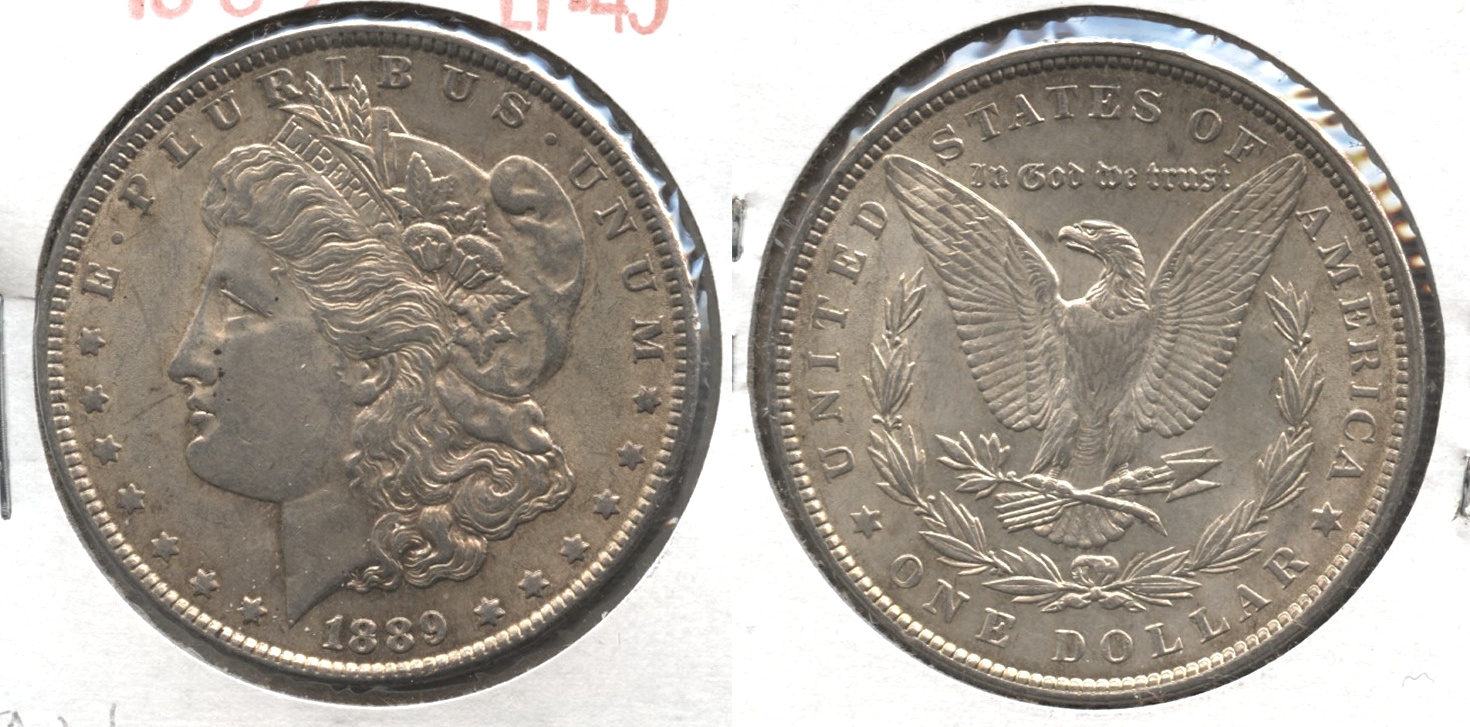 1889 Morgan Silver Dollar EF-45 #aw