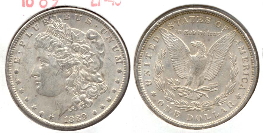 1889 Morgan Silver Dollar EF-45 b