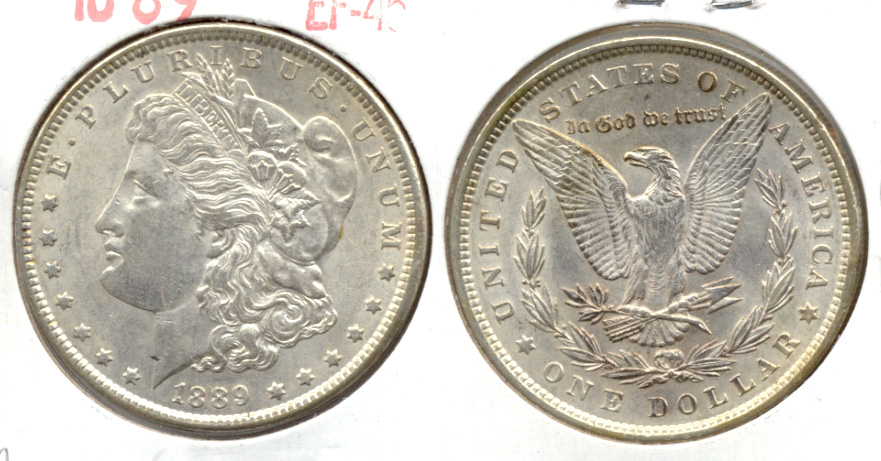 1889 Morgan Silver Dollar EF-45 m
