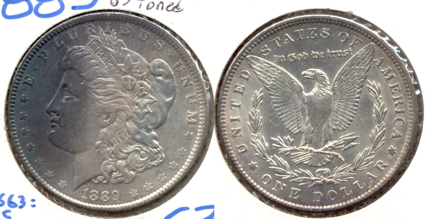 1889 Morgan Silver Dollar MS-63 a