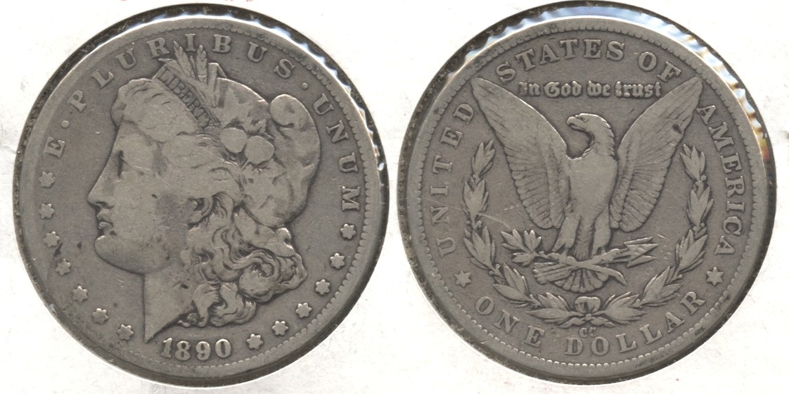 1890-CC Morgan Silver Dollar G-4 #g