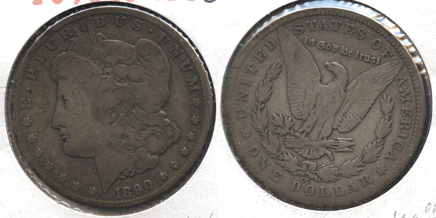 1890-CC Morgan Silver Dollar G-4 #h