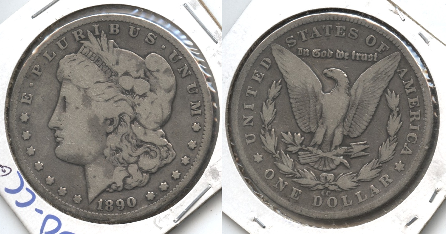1890-CC Morgan Silver Dollar G-6 #a