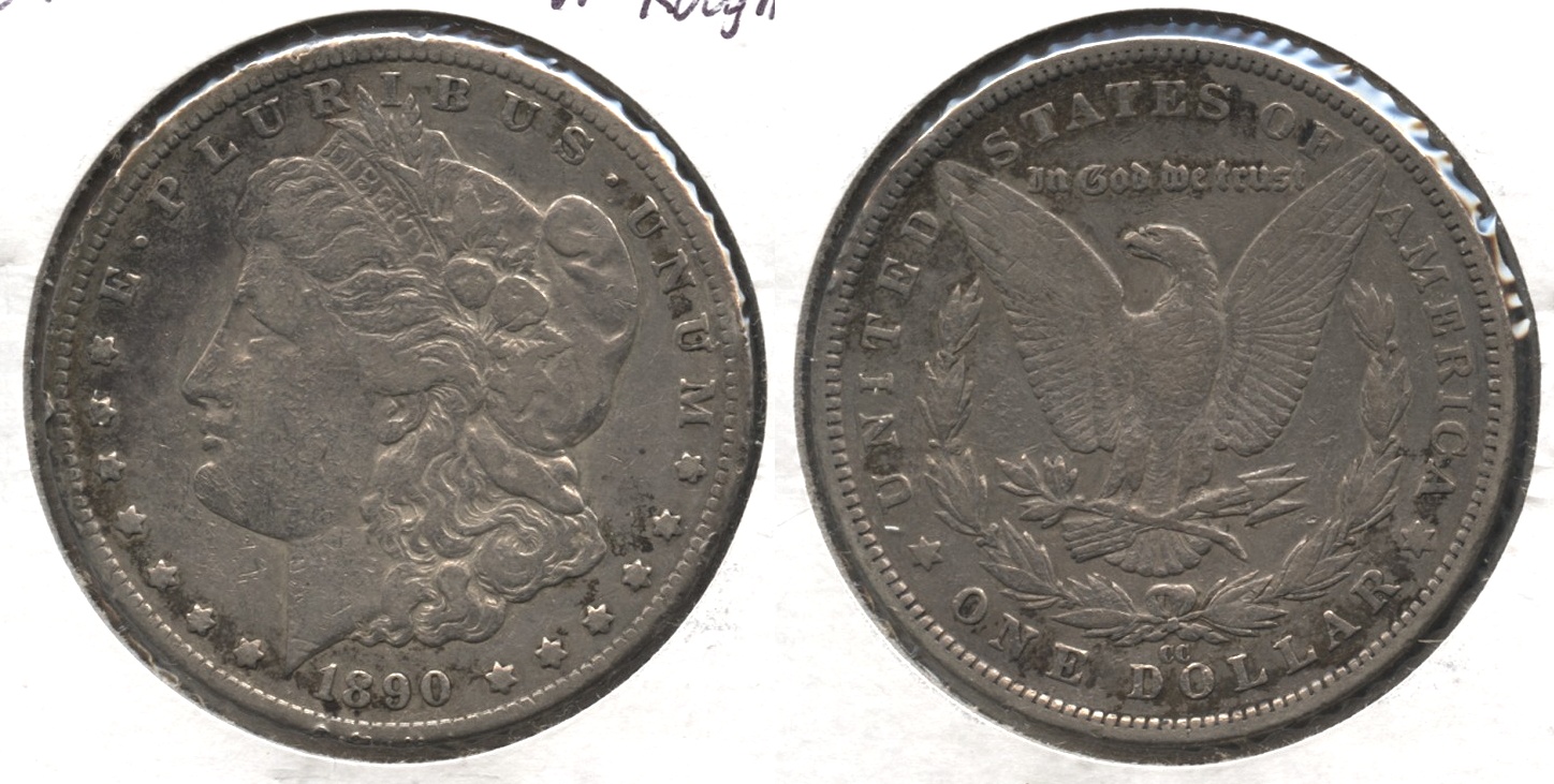1890-CC Morgan Silver Dollar VF-20 #b Rough