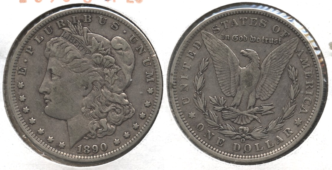 1890-O Morgan Silver Dollar Fine-15 #c