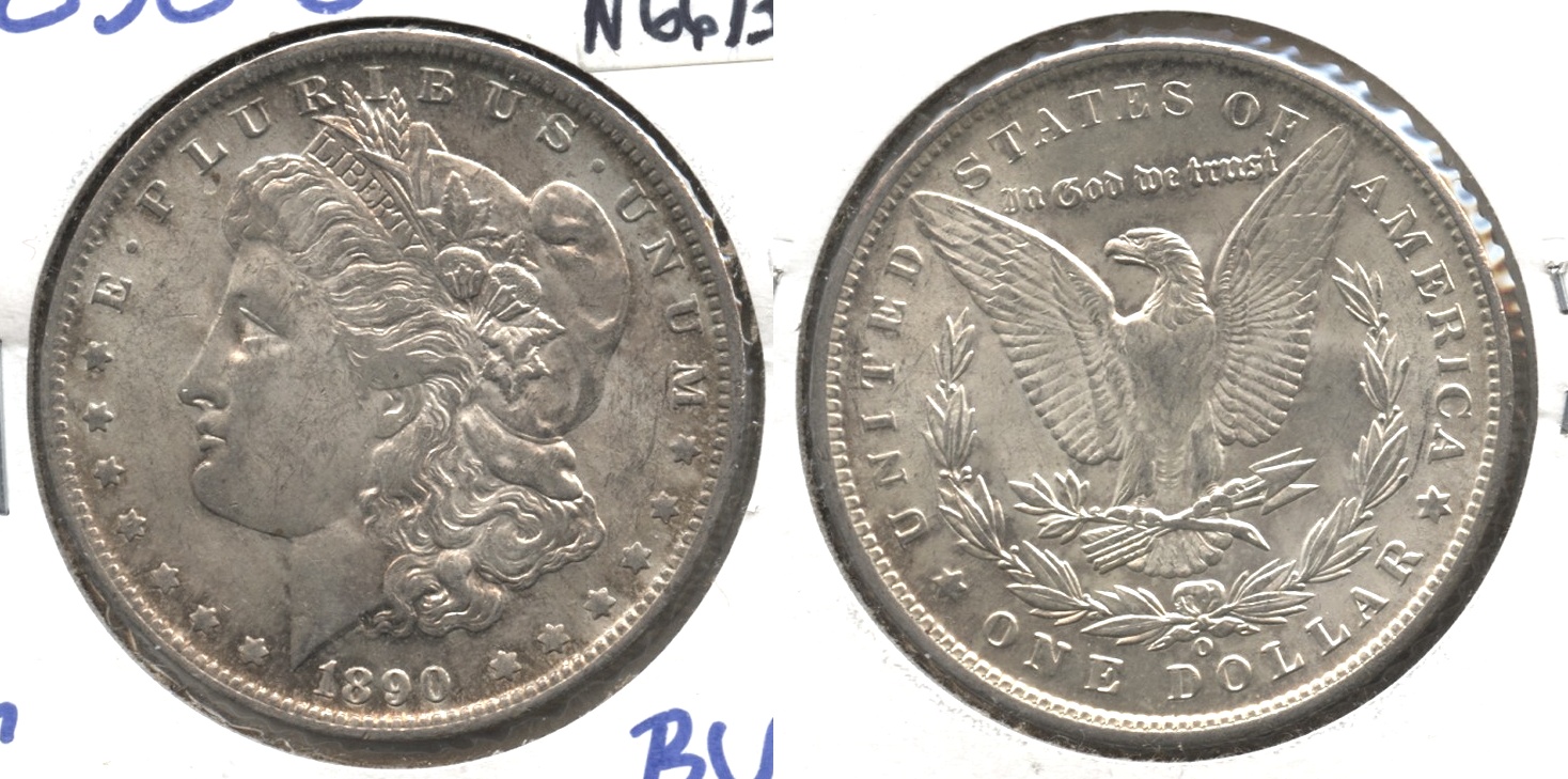 1890-O Morgan Silver Dollar MS-60 #b