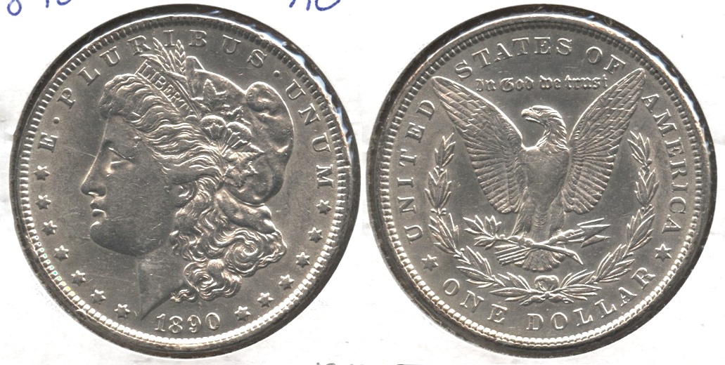 1890 Morgan Silver Dollar AU-50 h