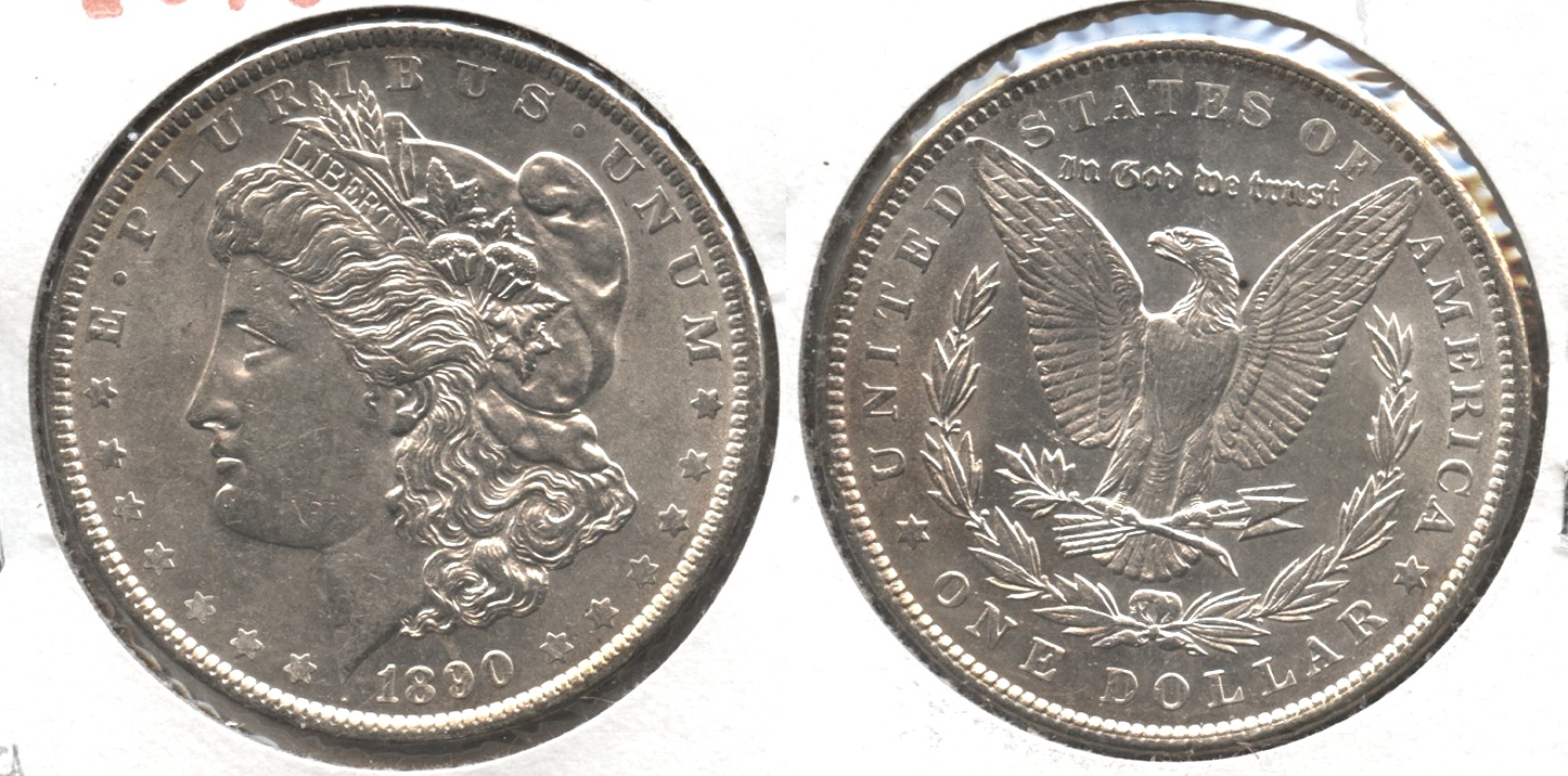 1890 Morgan Silver Dollar AU-50 #q