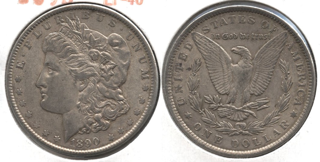1890 Morgan Silver Dollar EF-40 #aa