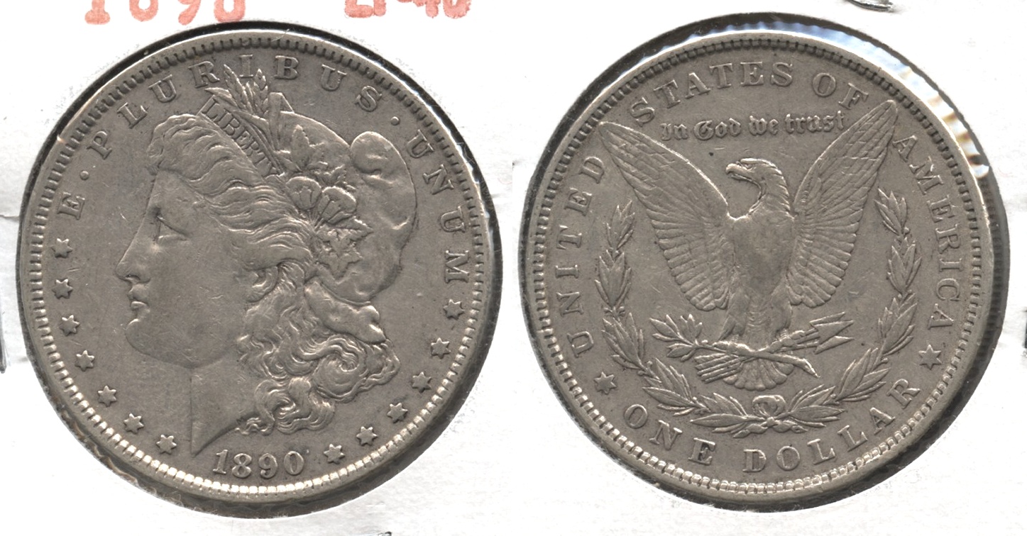 1890 Morgan Silver Dollar EF-40 #al