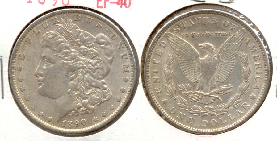 1890 Morgan Silver Dollar EF-40 e