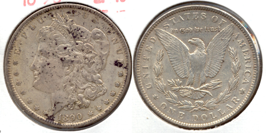 1890 Morgan Silver Dollar EF-40 j