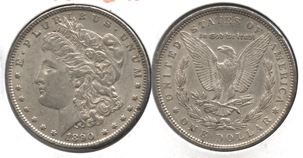 1890 Morgan Silver Dollar EF-40 #w