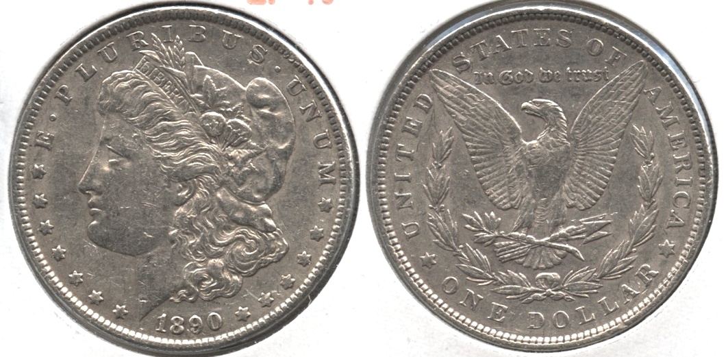 1890 Morgan Silver Dollar EF-40 #y